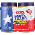 H-E-B Made in Texas Crunchy Peanut Butter – Texas-Size Pack Twin Pack, 40 oz each