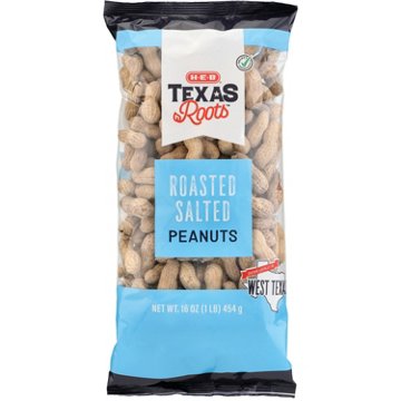 H-E-B Texas Roots In-Shell Roasted Peanuts – Salted, 16 oz