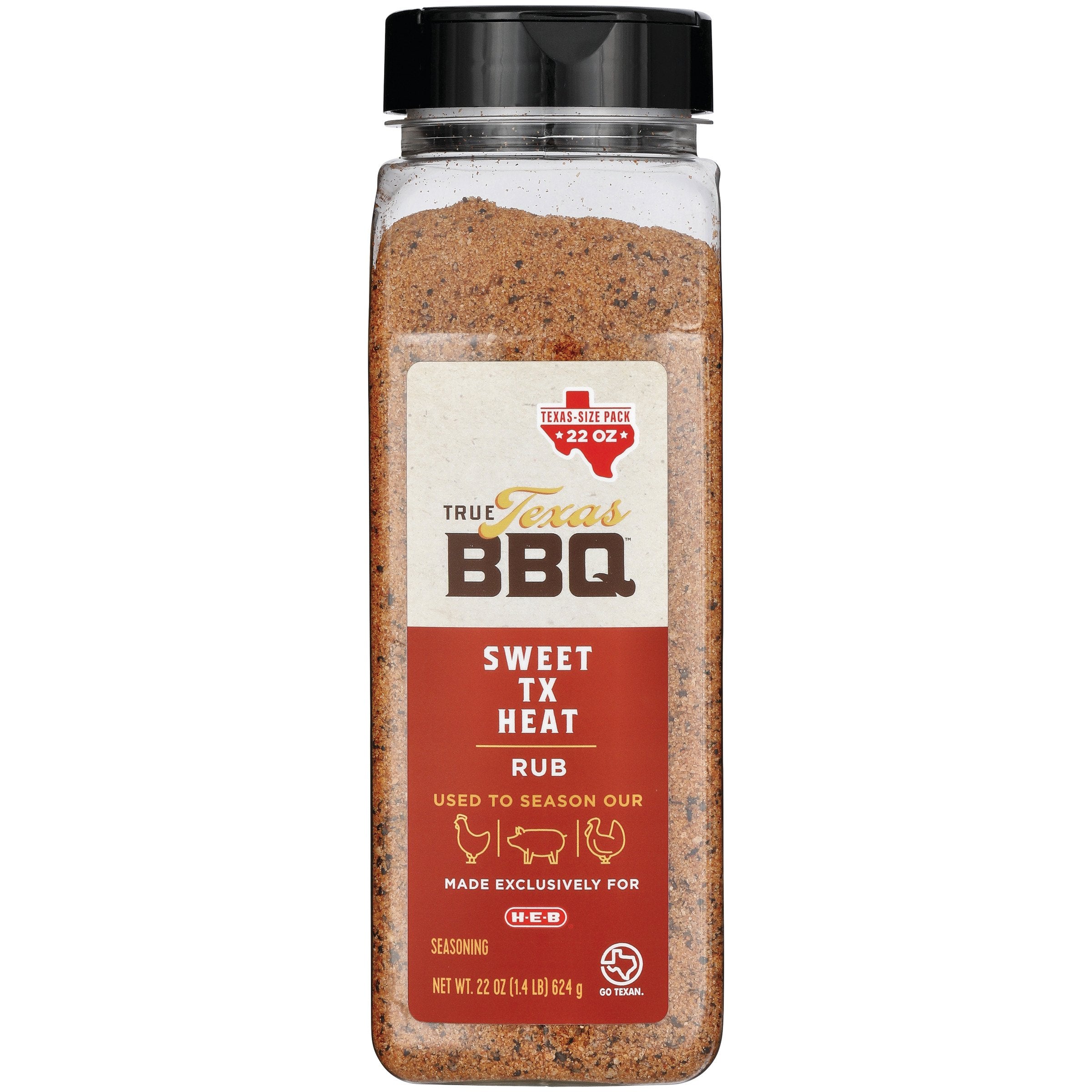 True Texas BBQ Sweet TX Heat Rub - Texas-Size Pack