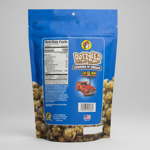 Blue package of Dazzy's Chicken Strips on a kitchen counter
