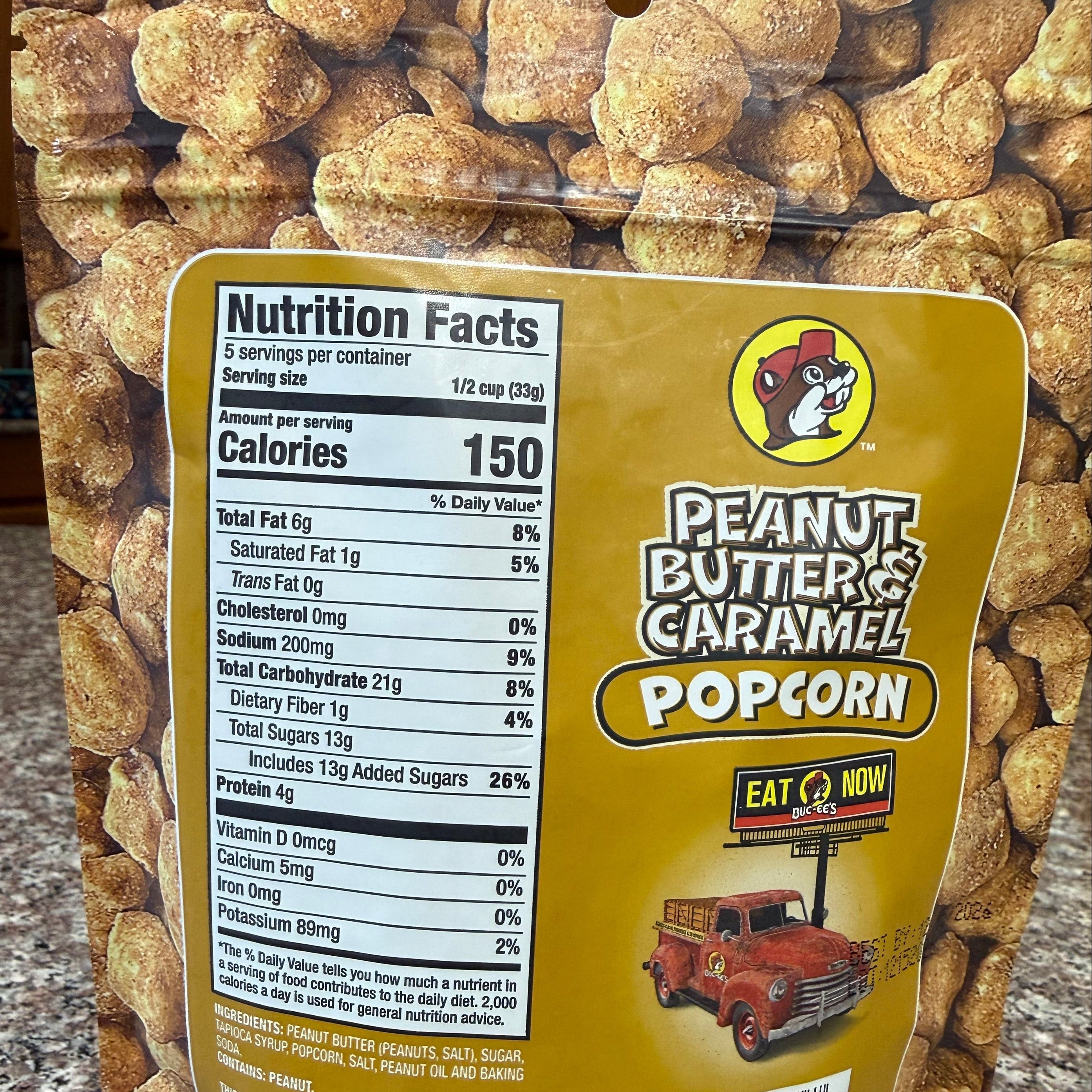 Buc-ee's Peanut Butter & Caramel Popcorn